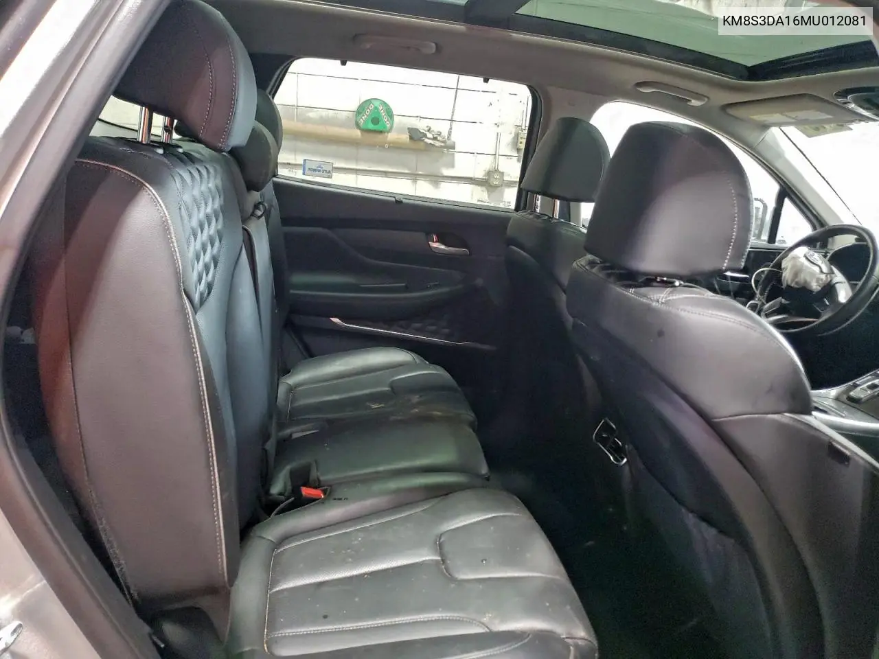 KM8S3DA16MU012081 2021 Hyundai Santa Fe Sel Premium