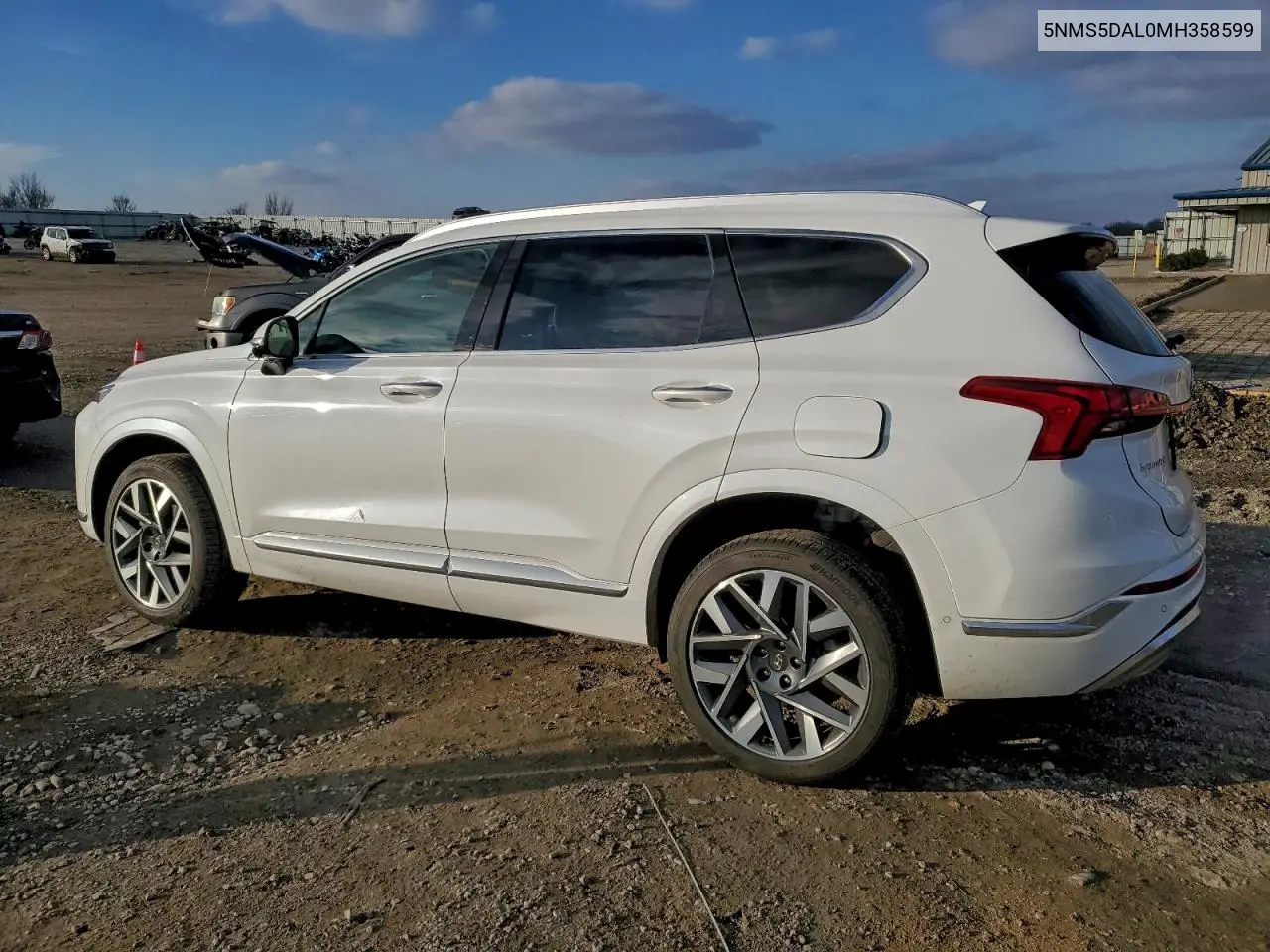 5NMS5DAL0MH358599 2021 Hyundai Santa Fe Calligraphy