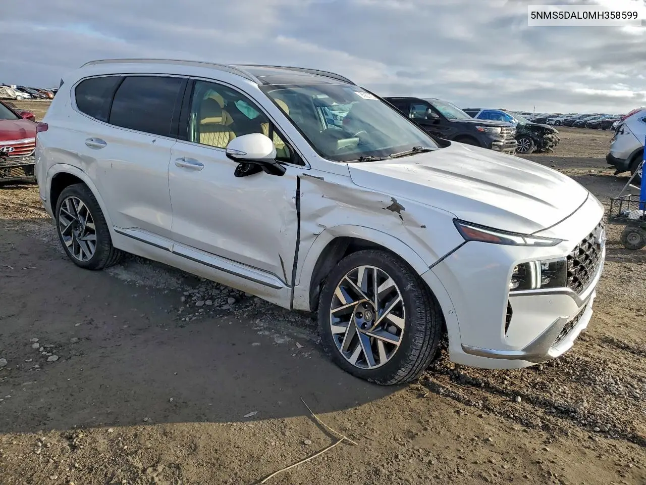 5NMS5DAL0MH358599 2021 Hyundai Santa Fe Calligraphy