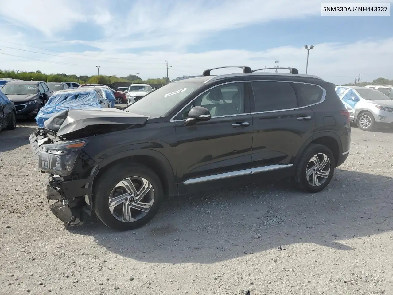 5NMS3DAJ4NH443337 2022 Hyundai Santa Fe Sel