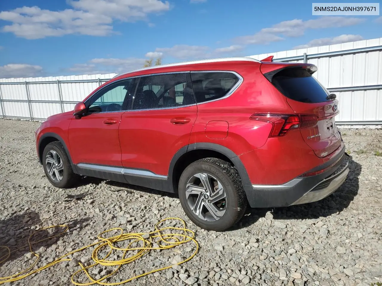 5NMS2DAJ0NH397671 2022 Hyundai Santa Fe Sel