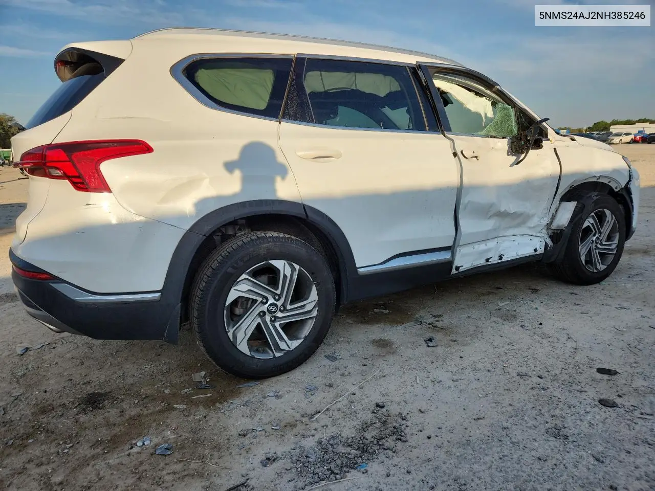 5NMS24AJ2NH385246 2022 Hyundai Santa Fe Sel