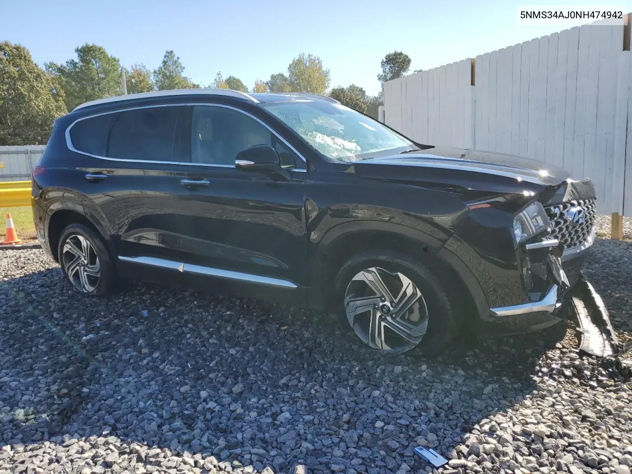 5NMS34AJ0NH474942 2022 Hyundai Santa Fe Sel