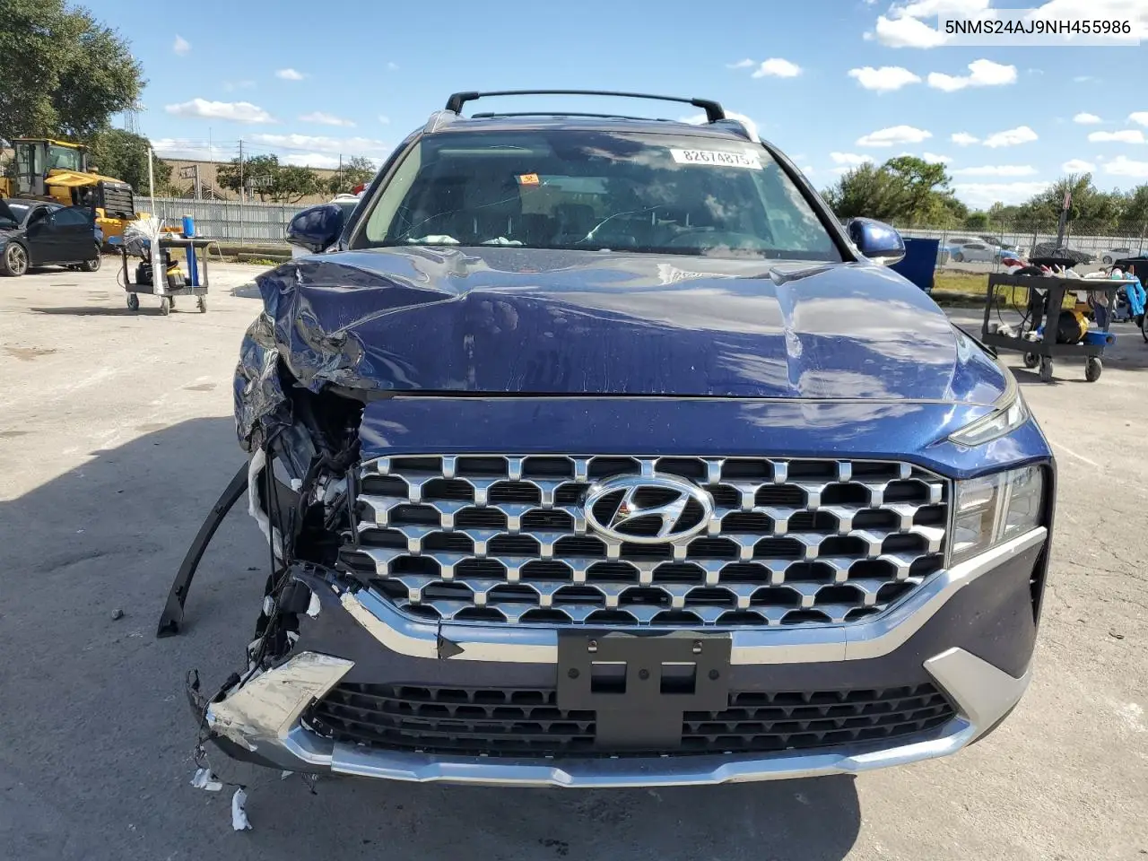 5NMS24AJ9NH455986 2022 Hyundai Santa Fe Sel