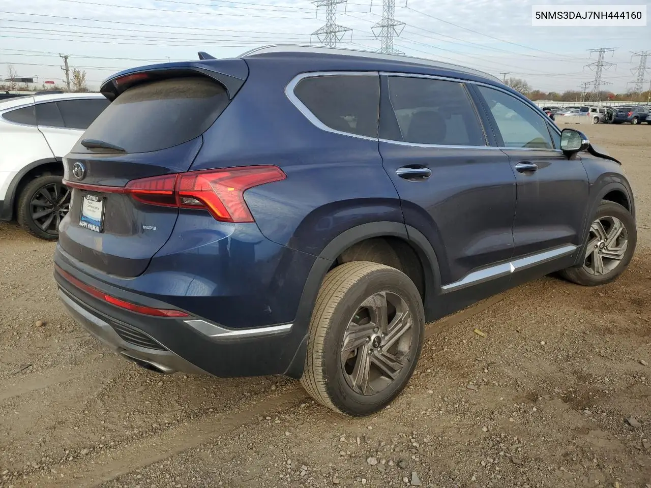 5NMS3DAJ7NH444160 2022 Hyundai Santa Fe Sel