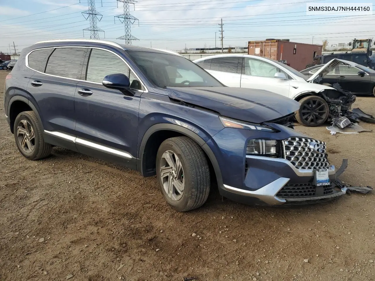 5NMS3DAJ7NH444160 2022 Hyundai Santa Fe Sel