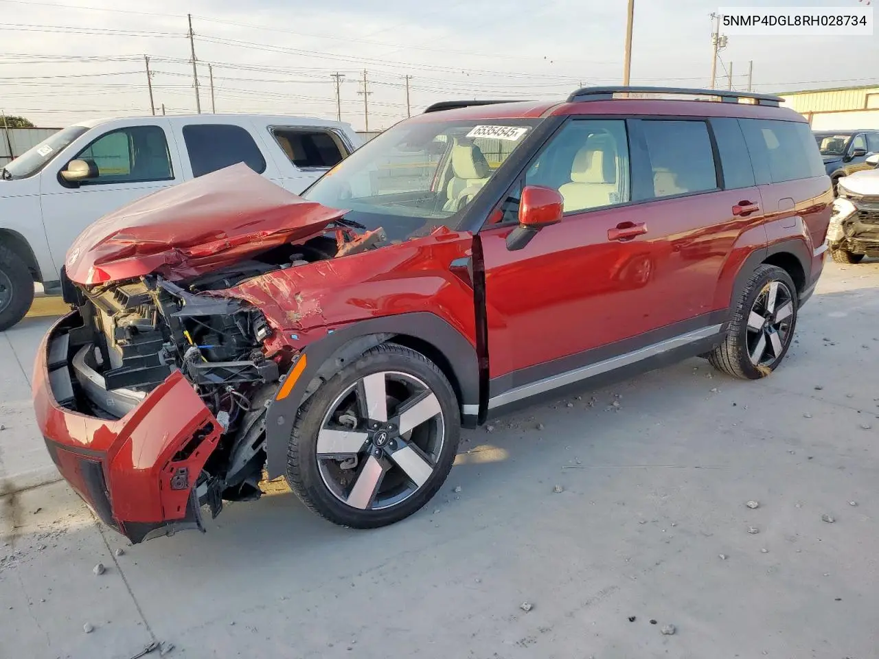 5NMP4DGL8RH028734 2024 Hyundai Santa Fe Limited