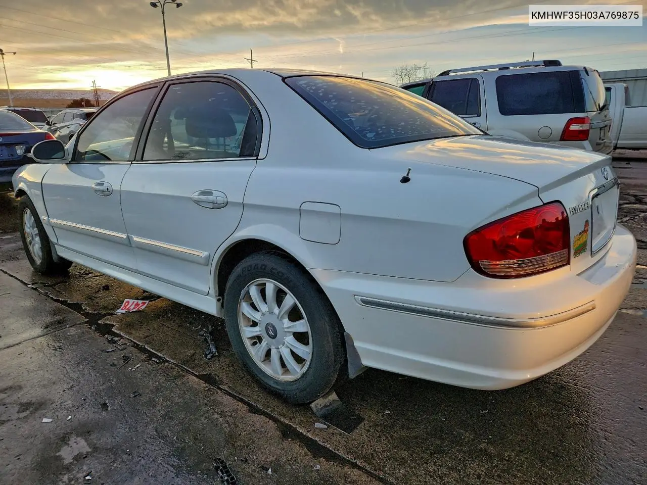 KMHWF35H03A769875 2003 Hyundai Sonata Gls