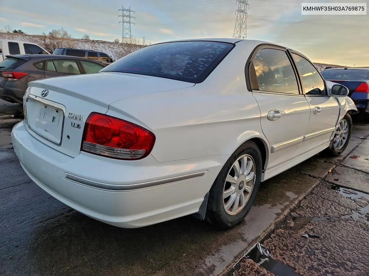 KMHWF35H03A769875 2003 Hyundai Sonata Gls
