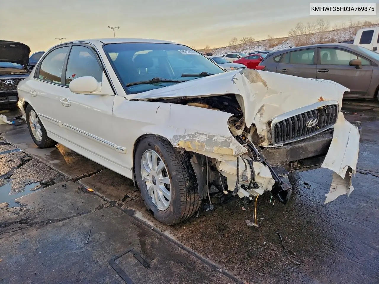 KMHWF35H03A769875 2003 Hyundai Sonata Gls