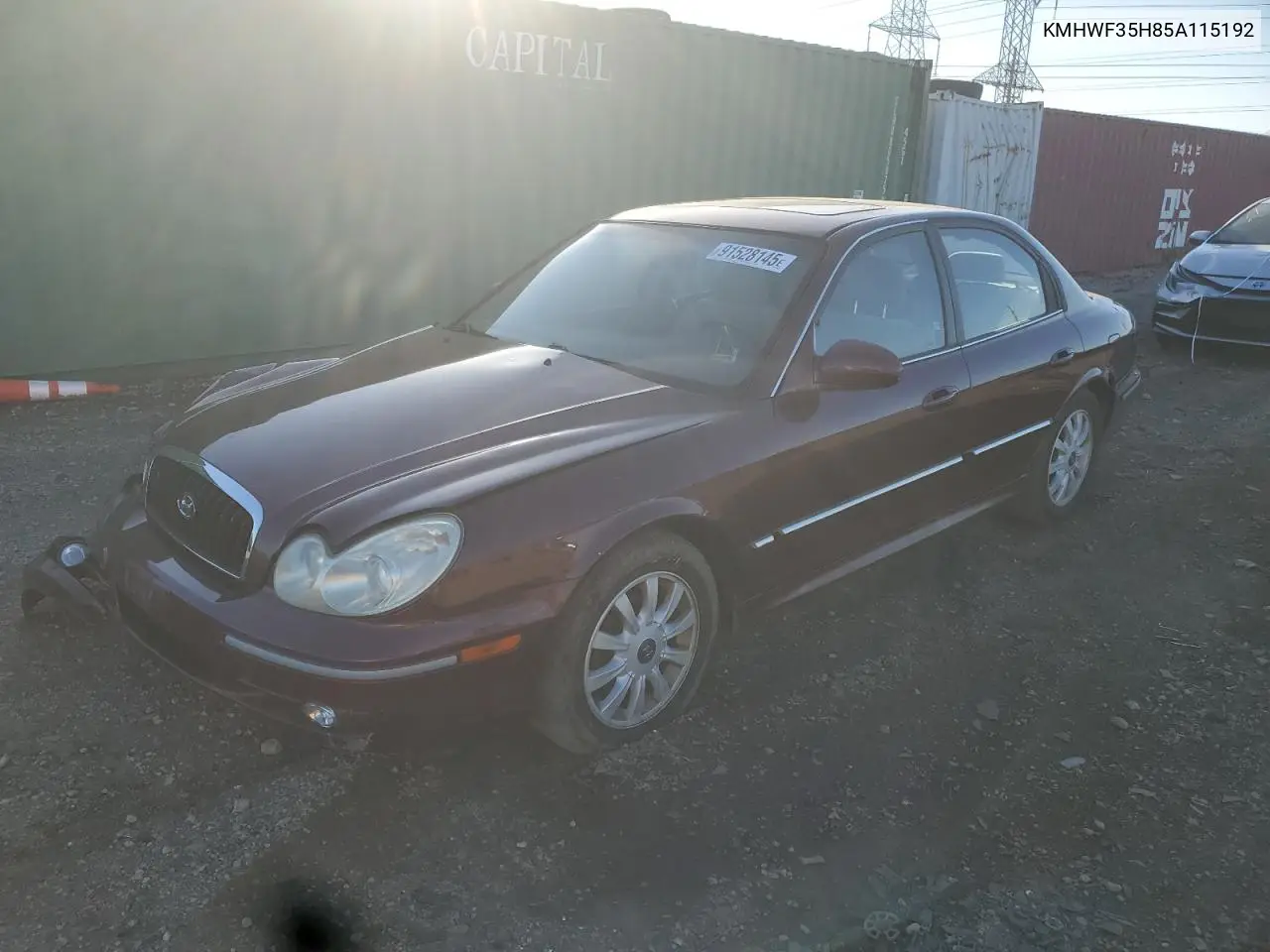 KMHWF35H85A115192 2005 Hyundai Sonata Gls