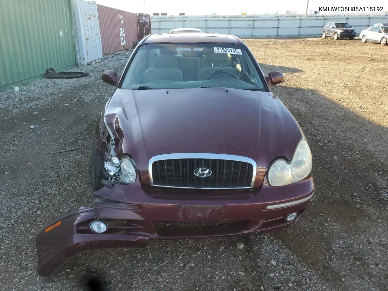 KMHWF35H85A115192 2005 Hyundai Sonata Gls