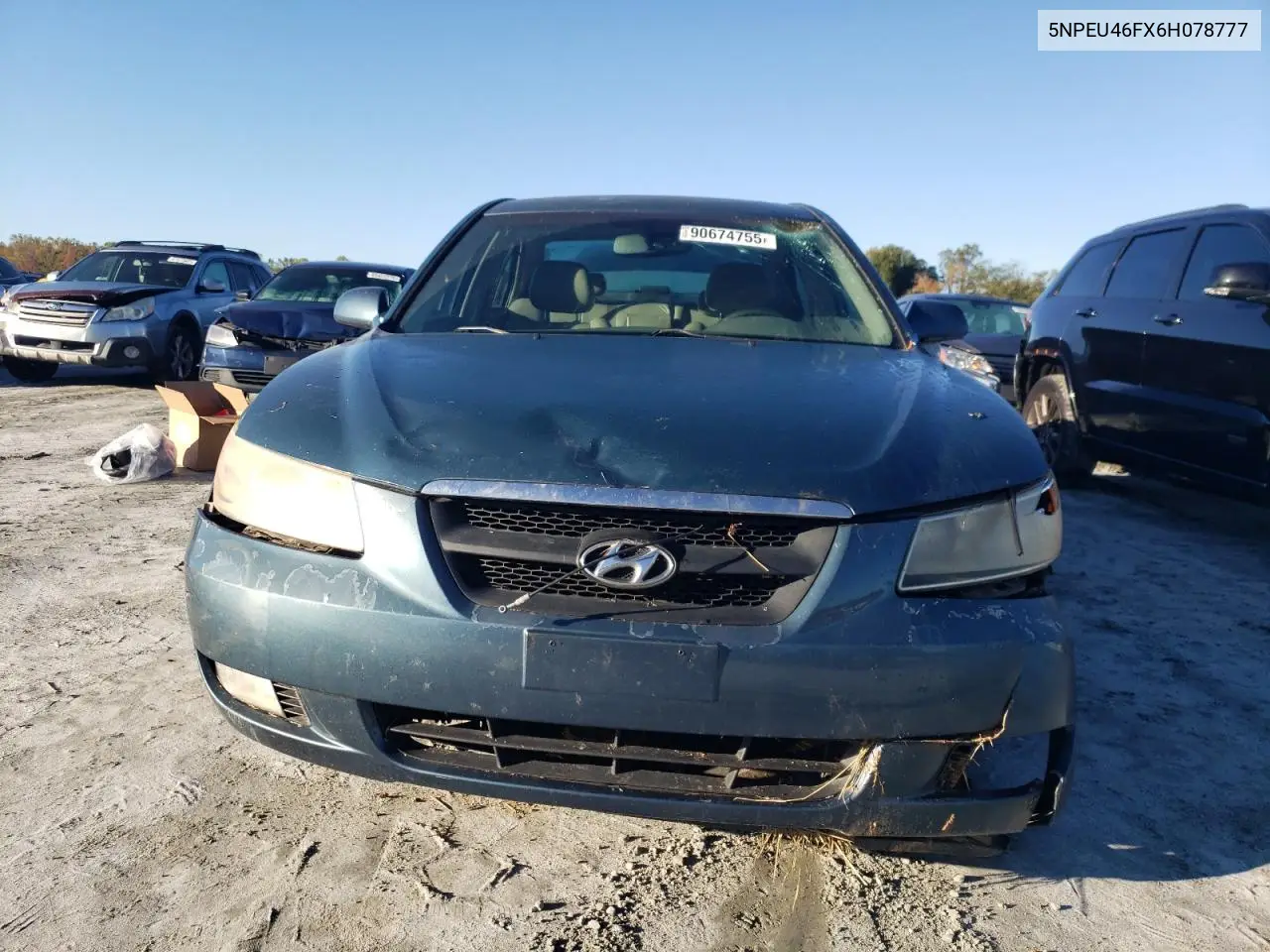5NPEU46FX6H078777 2006 Hyundai Sonata Gls