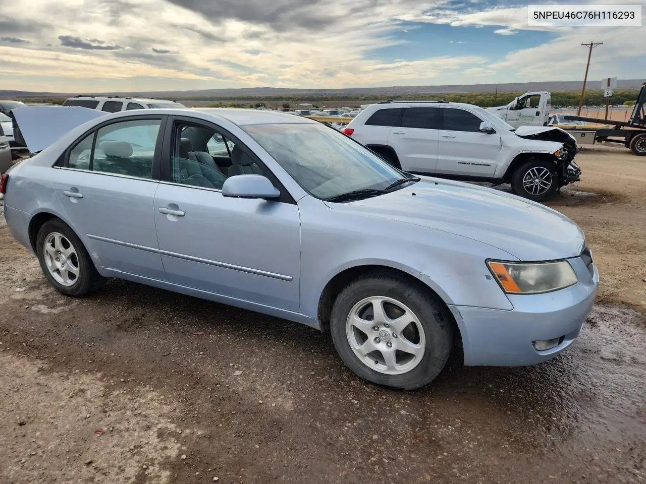5NPEU46C76H116293 2006 Hyundai Sonata Gls