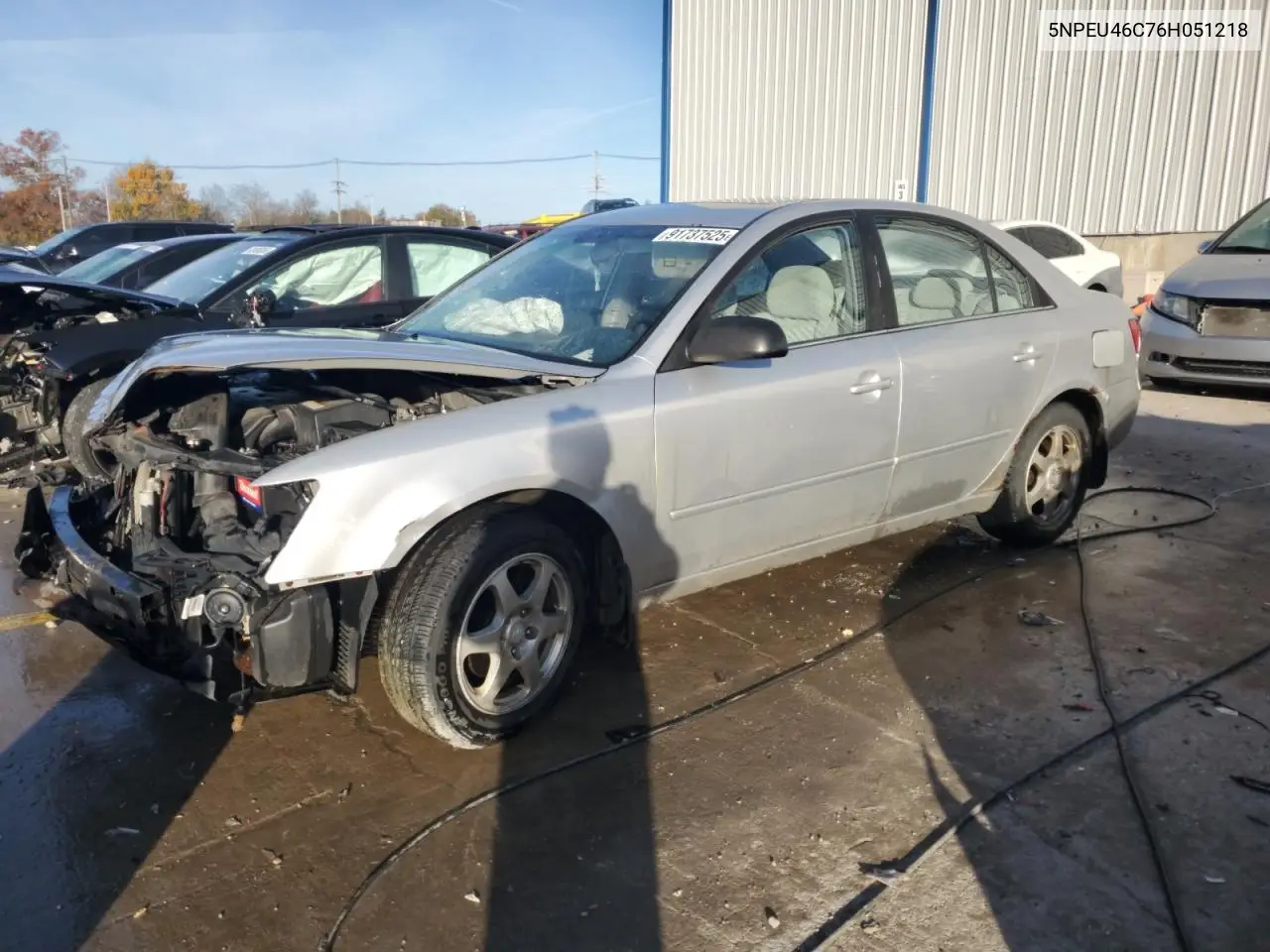 5NPEU46C76H051218 2006 Hyundai Sonata Gls