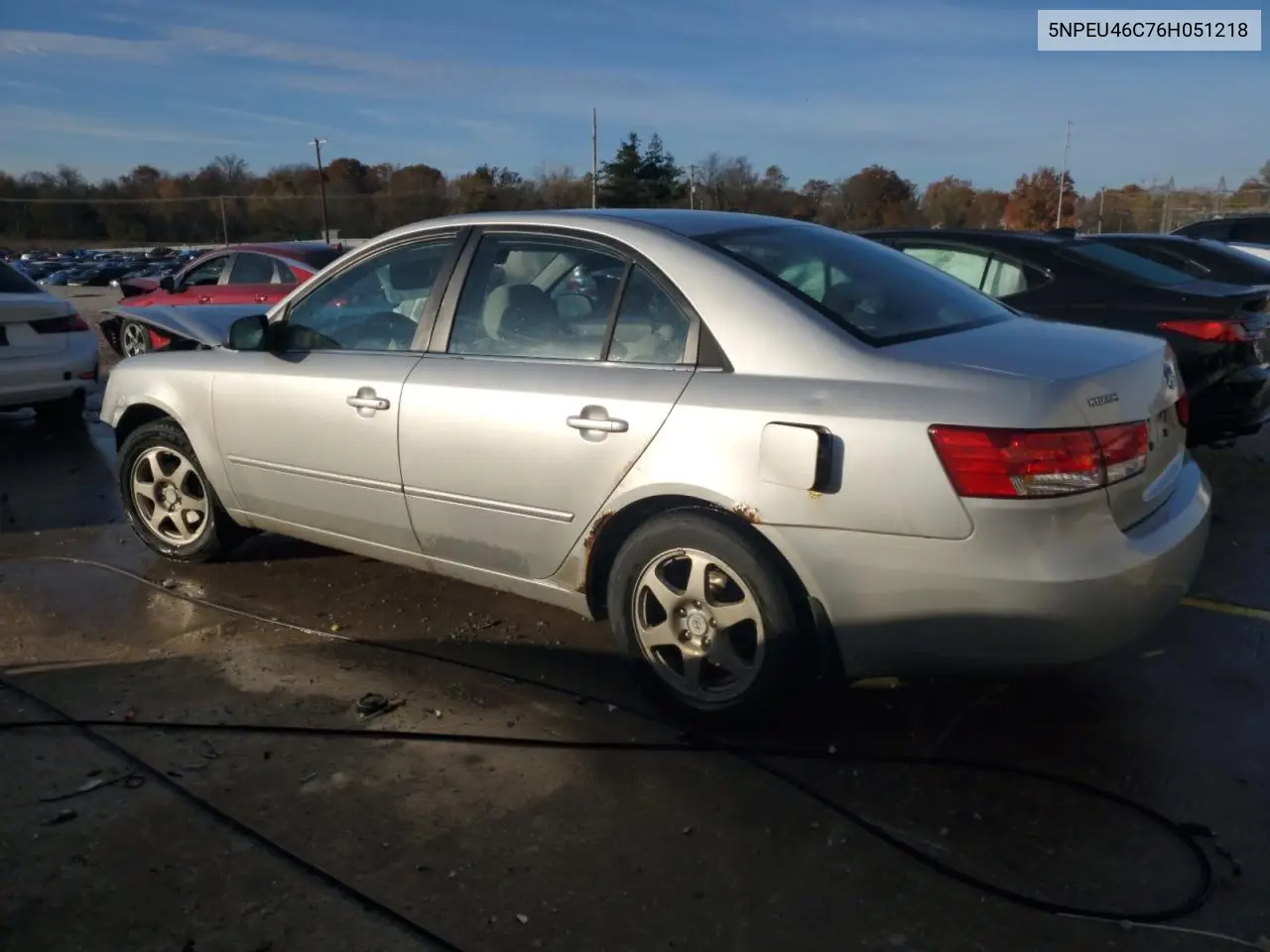 5NPEU46C76H051218 2006 Hyundai Sonata Gls