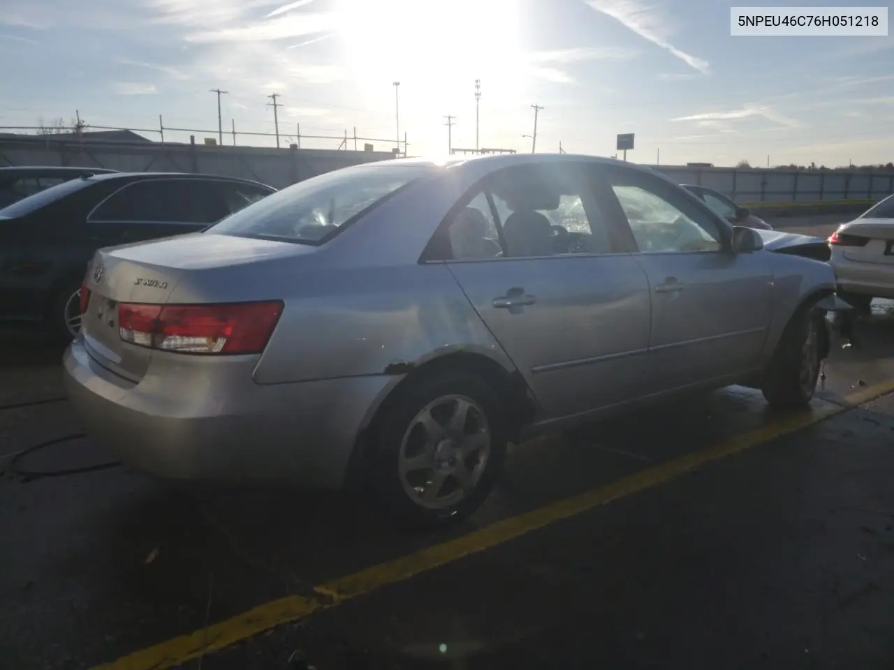 5NPEU46C76H051218 2006 Hyundai Sonata Gls