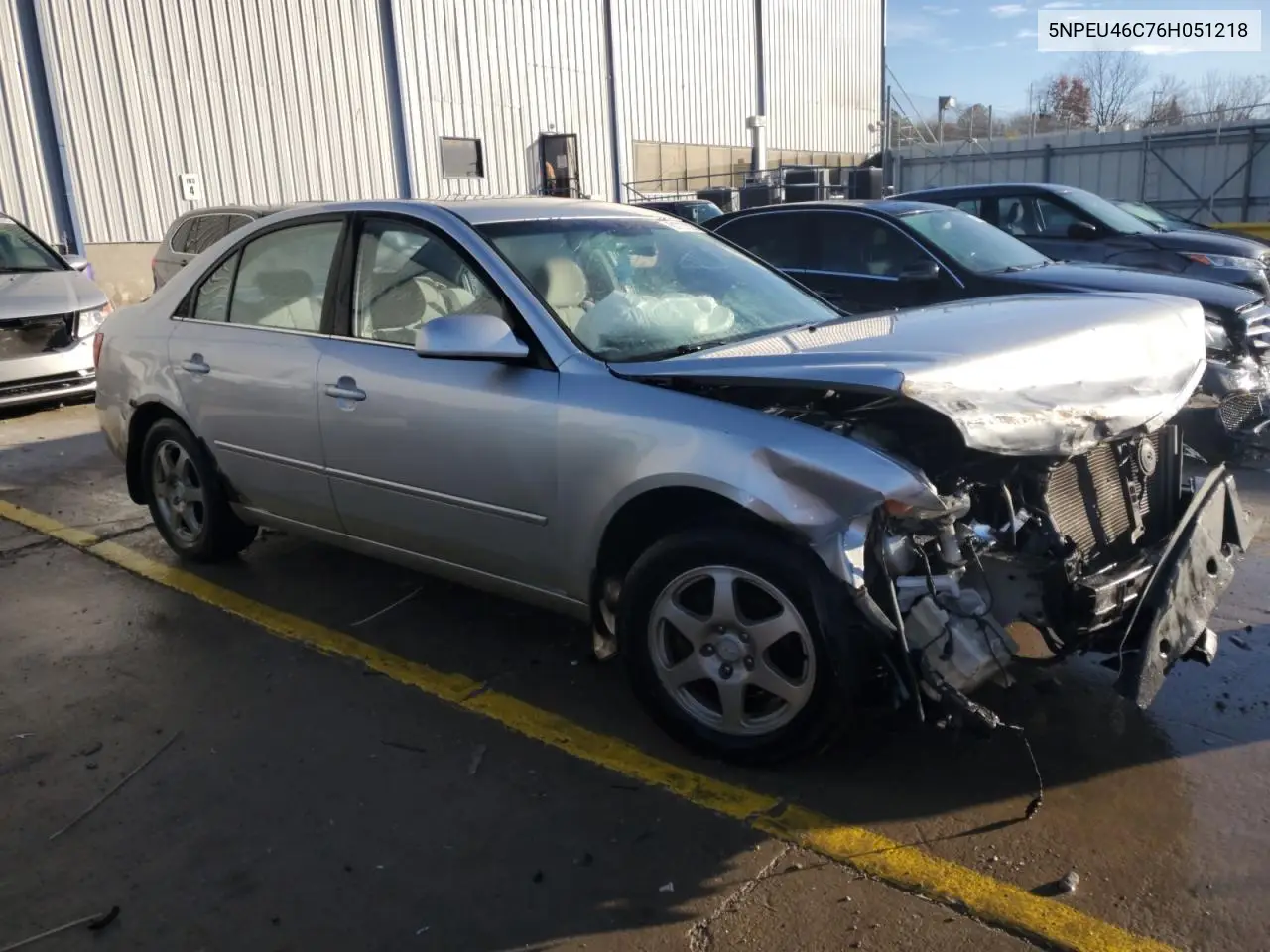 5NPEU46C76H051218 2006 Hyundai Sonata Gls
