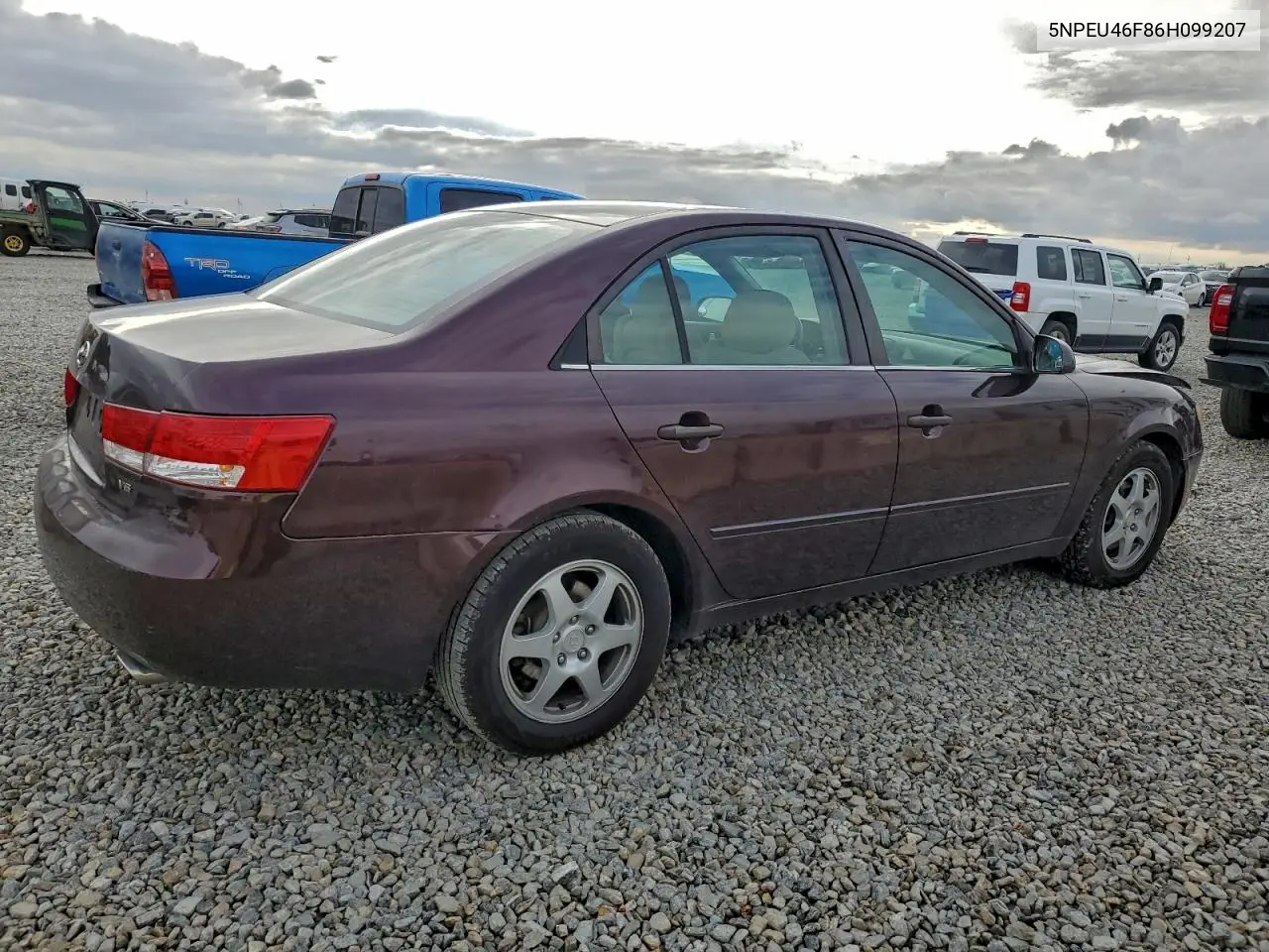 5NPEU46F86H099207 2006 Hyundai Sonata Gls
