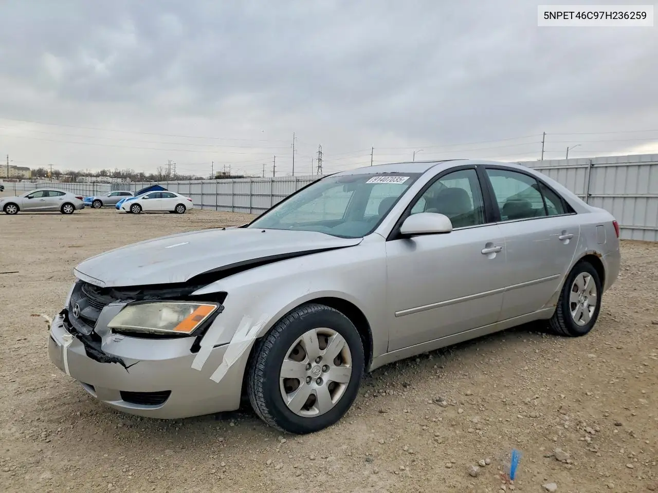 5NPET46C97H236259 2007 Hyundai Sonata Gls