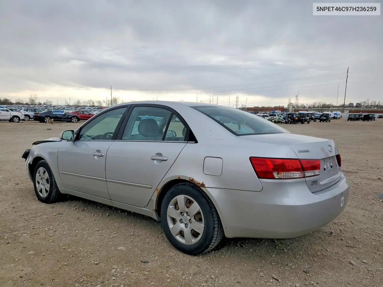 5NPET46C97H236259 2007 Hyundai Sonata Gls
