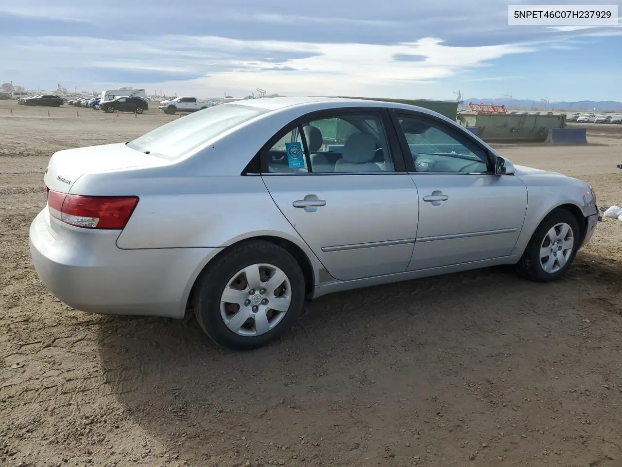 5NPET46C07H237929 2007 Hyundai Sonata Gls