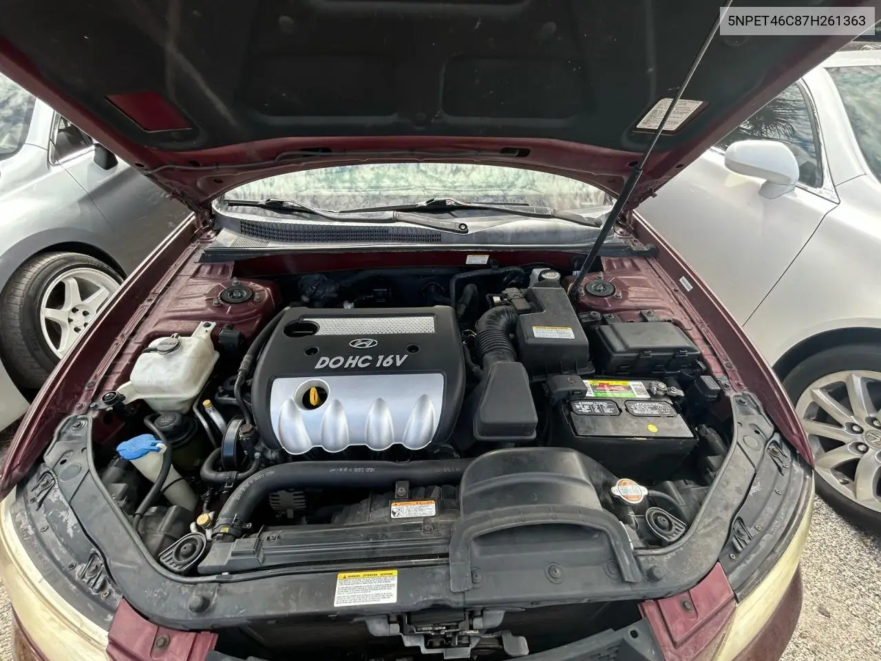 5NPET46C87H261363 2007 Hyundai Sonata Gls