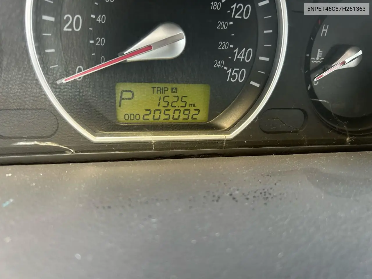 5NPET46C87H261363 2007 Hyundai Sonata Gls