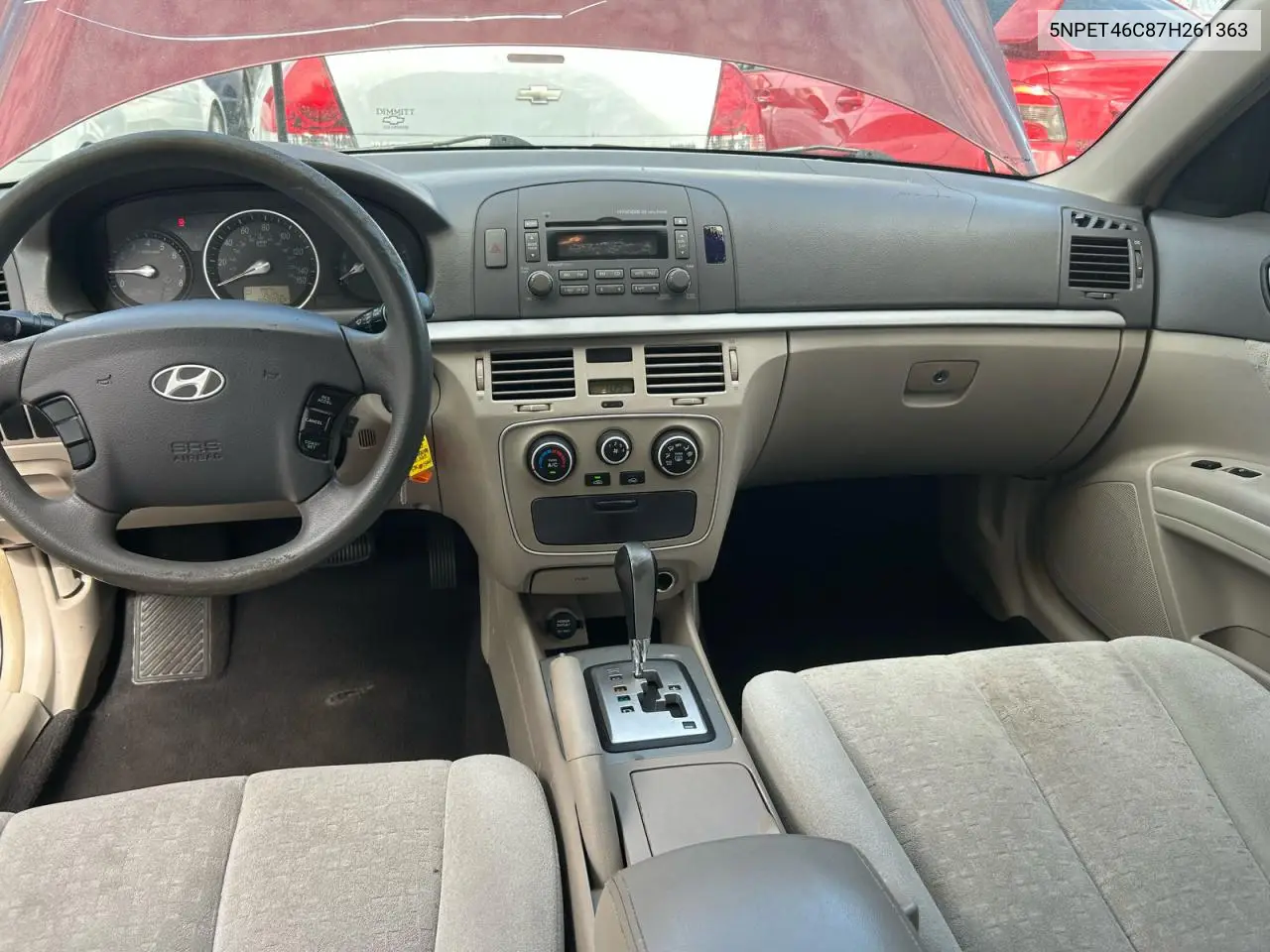 5NPET46C87H261363 2007 Hyundai Sonata Gls