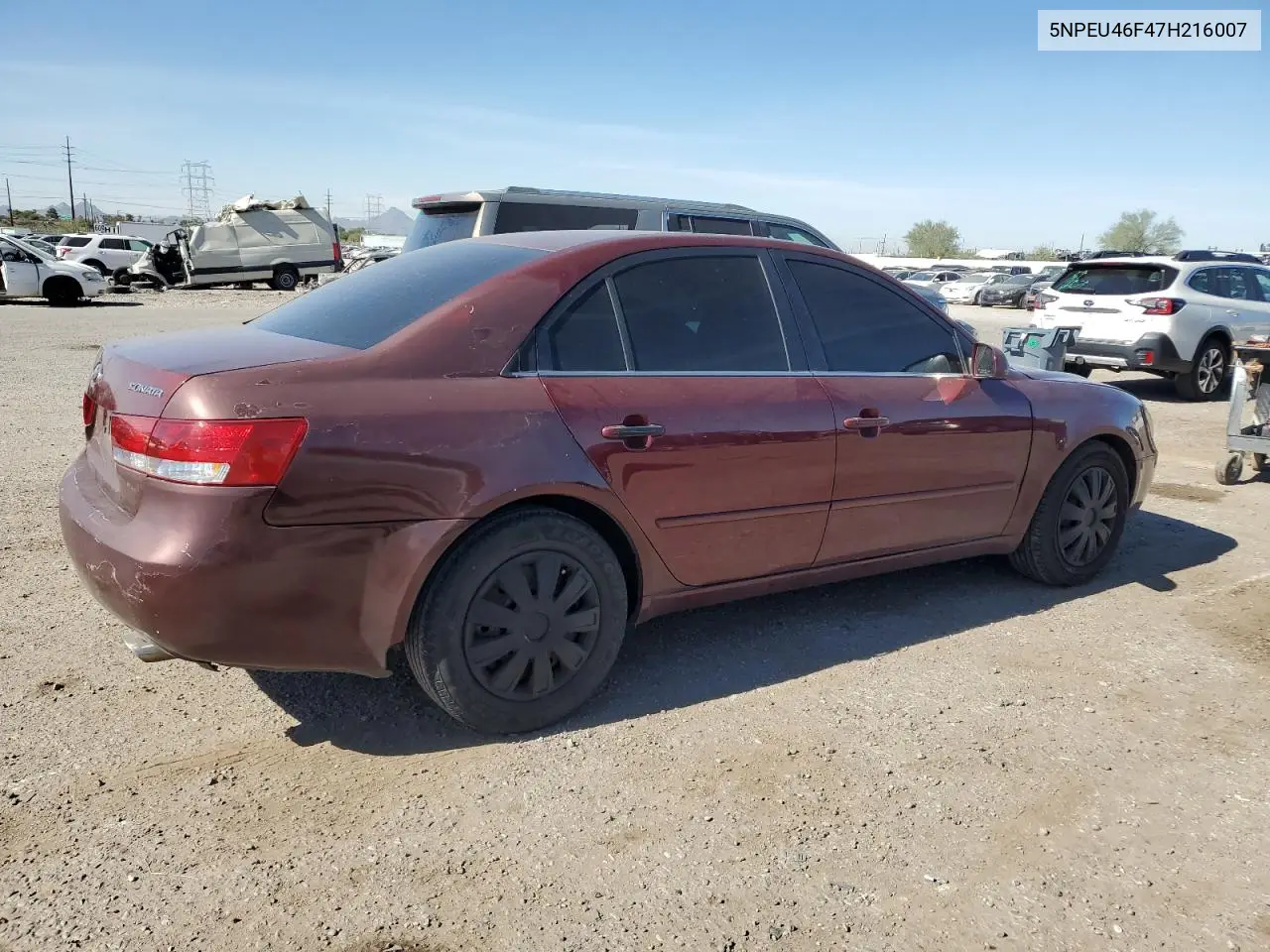 5NPEU46F47H216007 2007 Hyundai Sonata Se