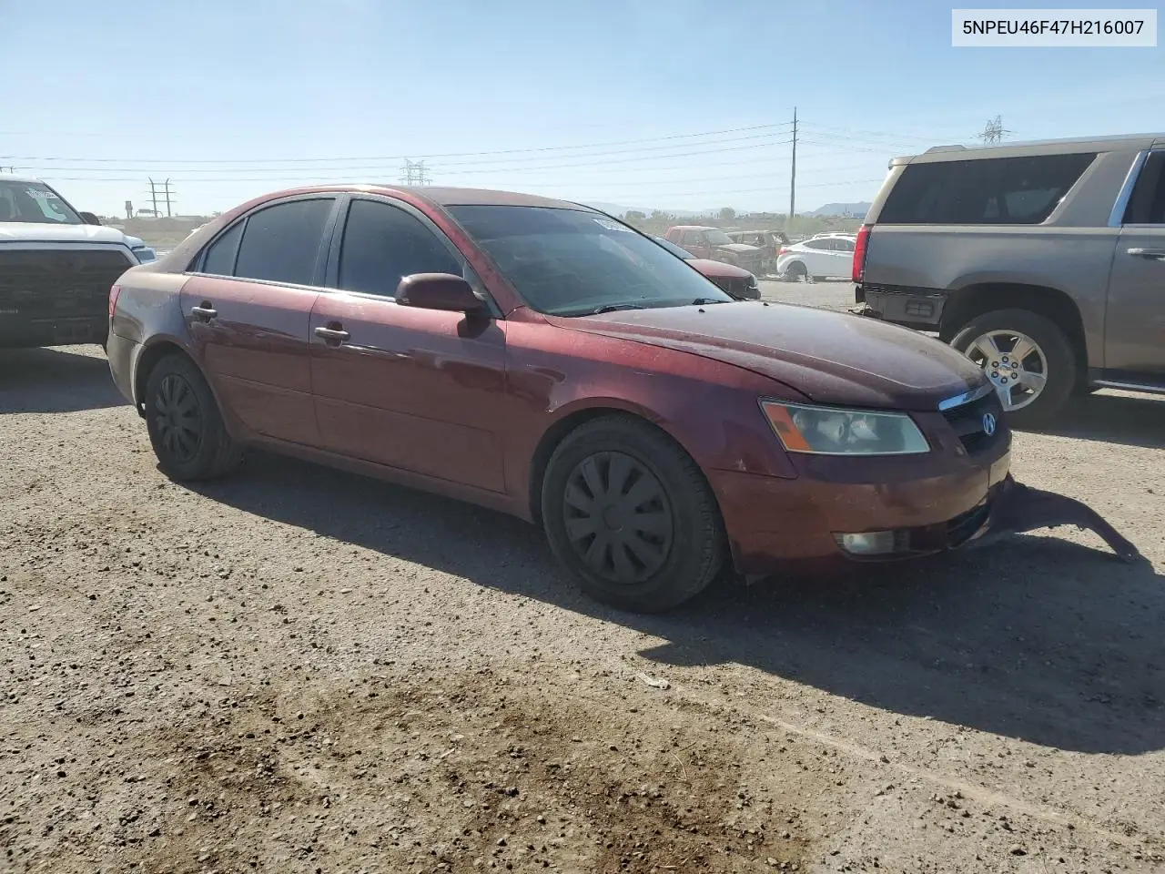 5NPEU46F47H216007 2007 Hyundai Sonata Se