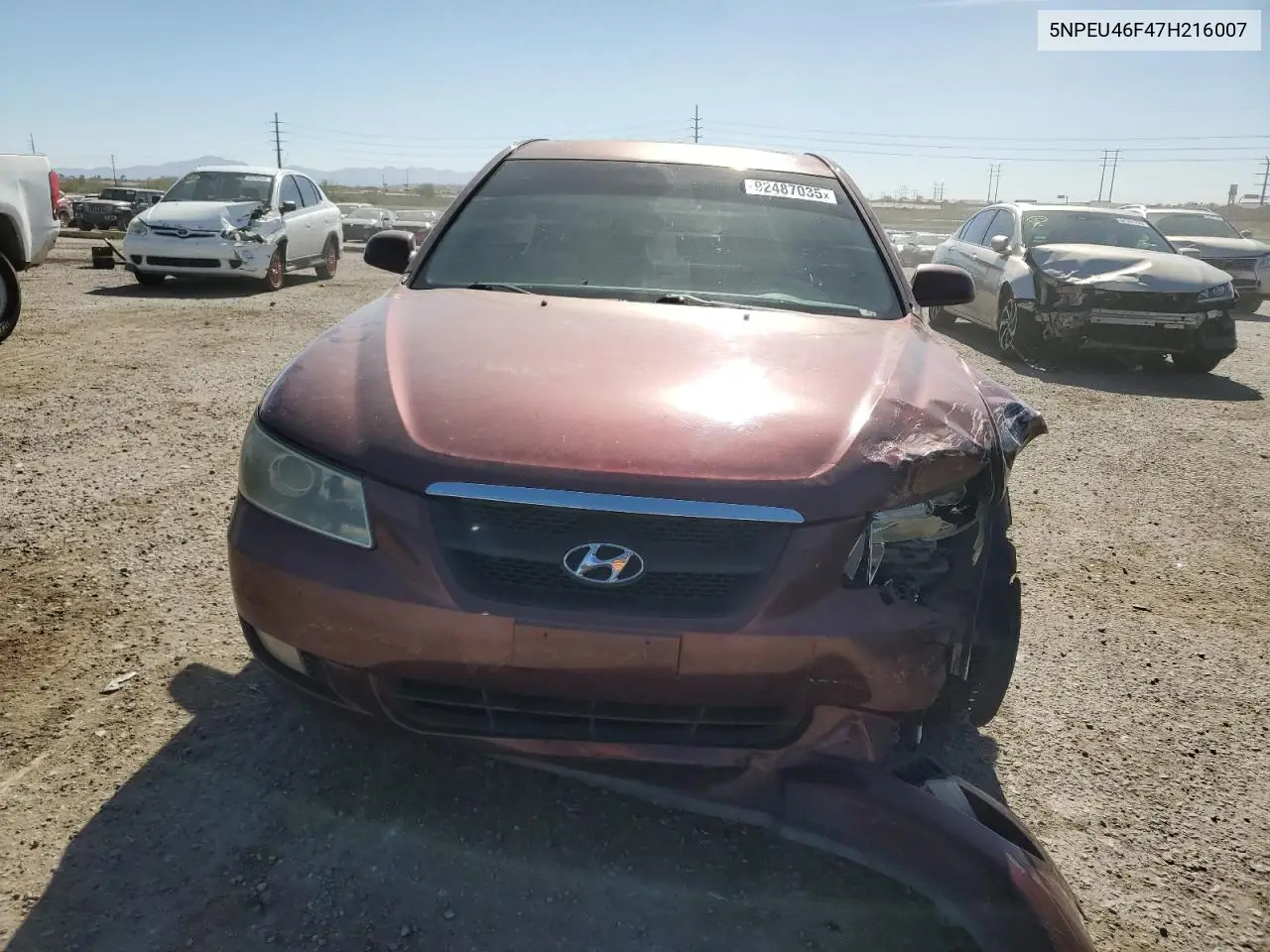 5NPEU46F47H216007 2007 Hyundai Sonata Se