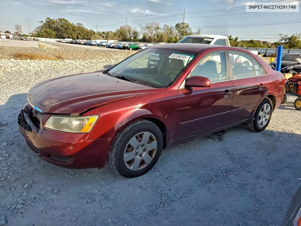 5NPET46C27H291748 2007 Hyundai Sonata Gls
