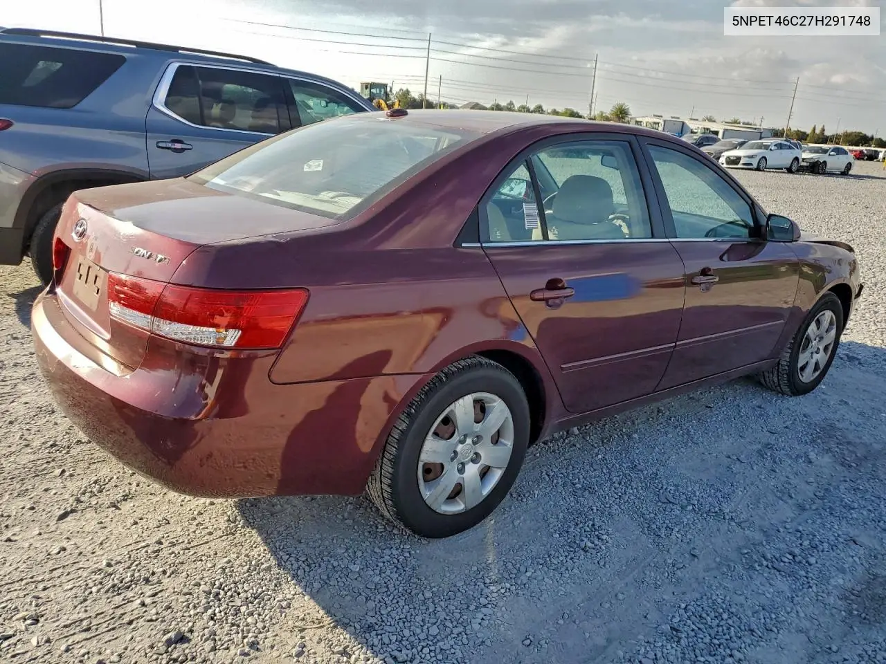 5NPET46C27H291748 2007 Hyundai Sonata Gls