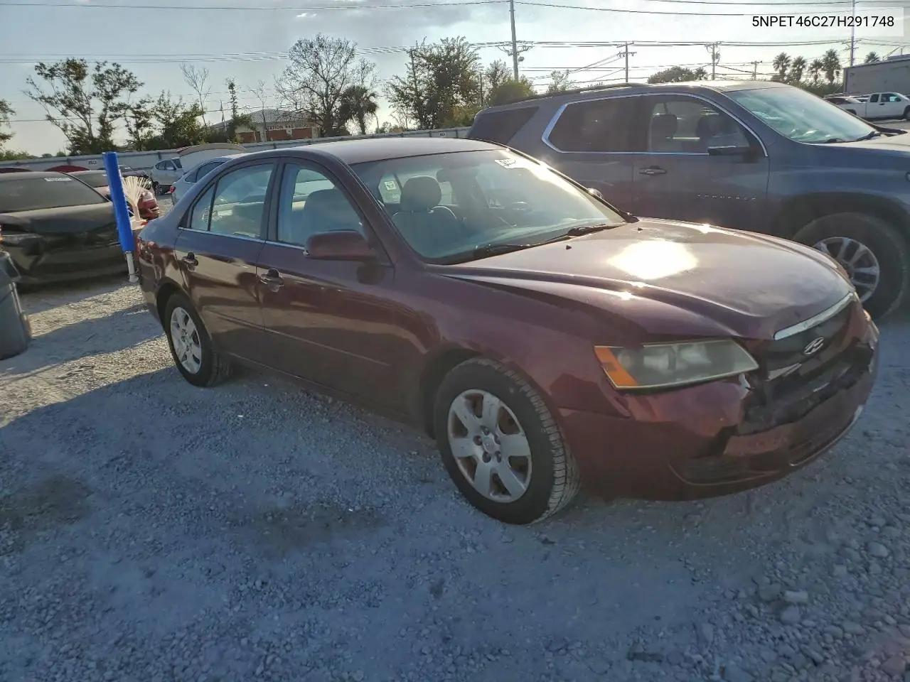 5NPET46C27H291748 2007 Hyundai Sonata Gls