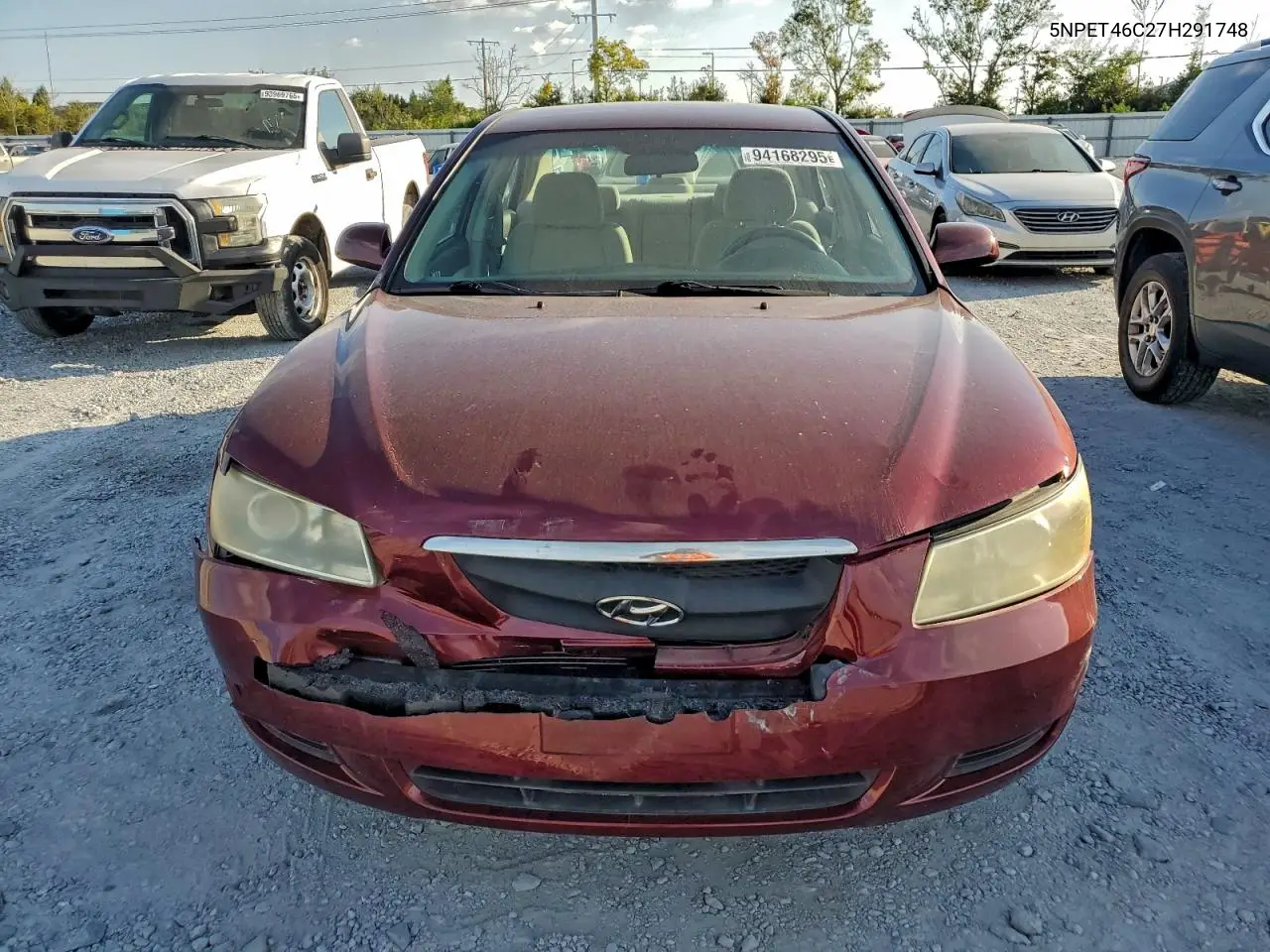 5NPET46C27H291748 2007 Hyundai Sonata Gls