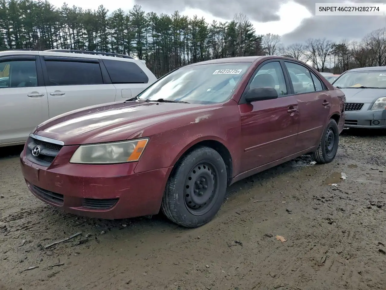 5NPET46C27H282774 2007 Hyundai Sonata Gls