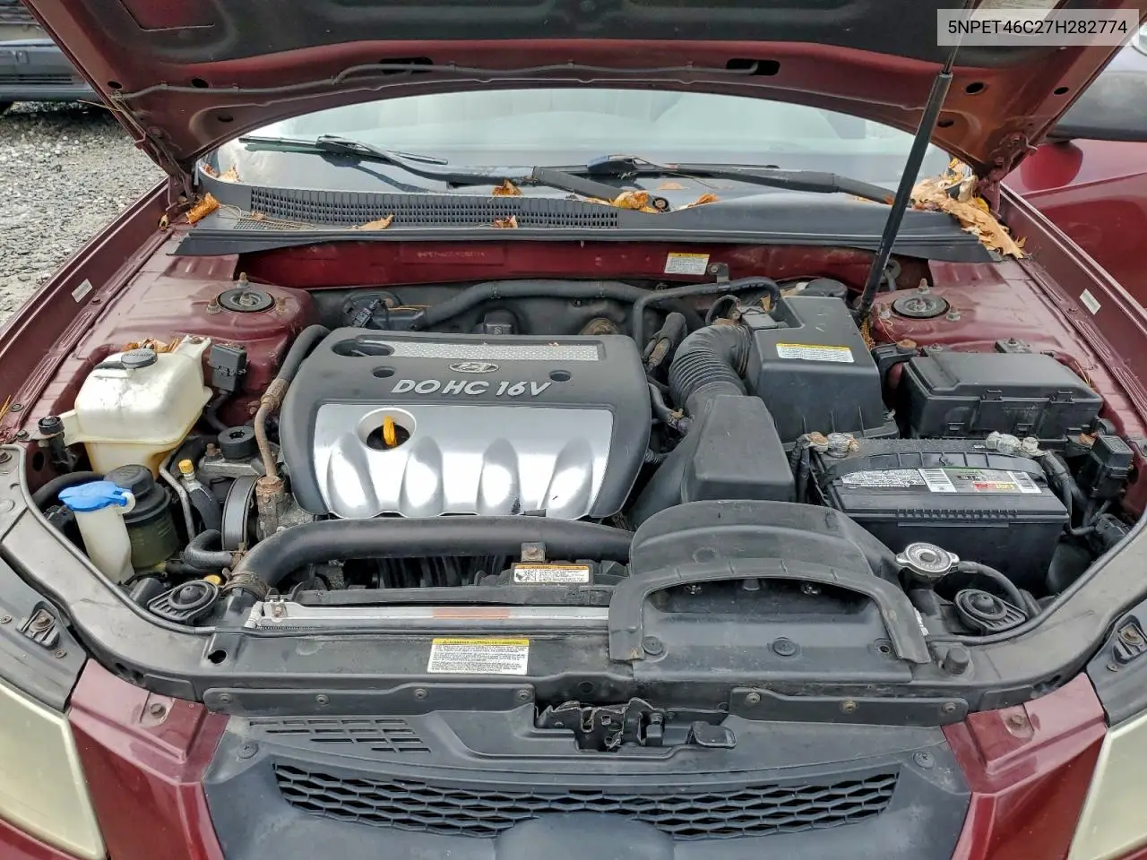 5NPET46C27H282774 2007 Hyundai Sonata Gls