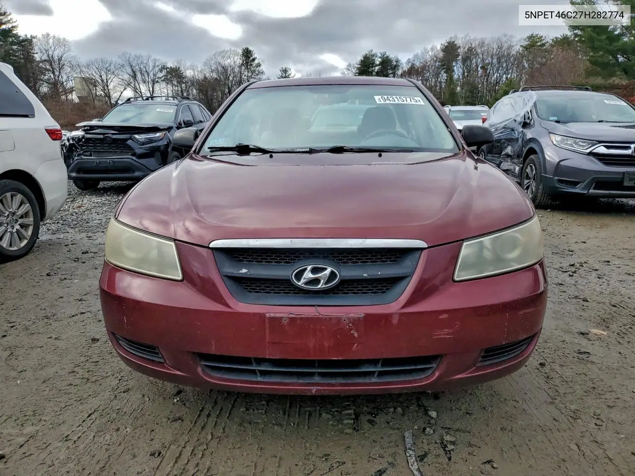 5NPET46C27H282774 2007 Hyundai Sonata Gls