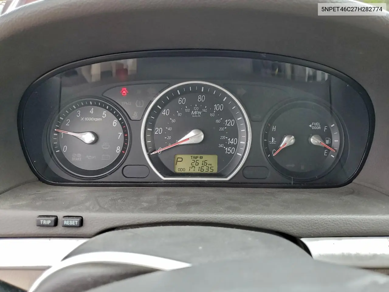 5NPET46C27H282774 2007 Hyundai Sonata Gls