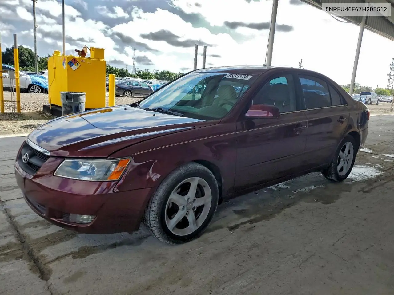 5NPEU46F67H205512 2007 Hyundai Sonata Se