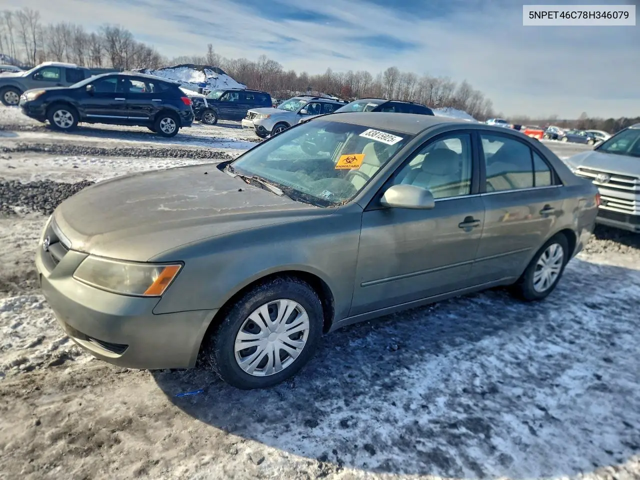 5NPET46C78H346079 2008 Hyundai Sonata Gls