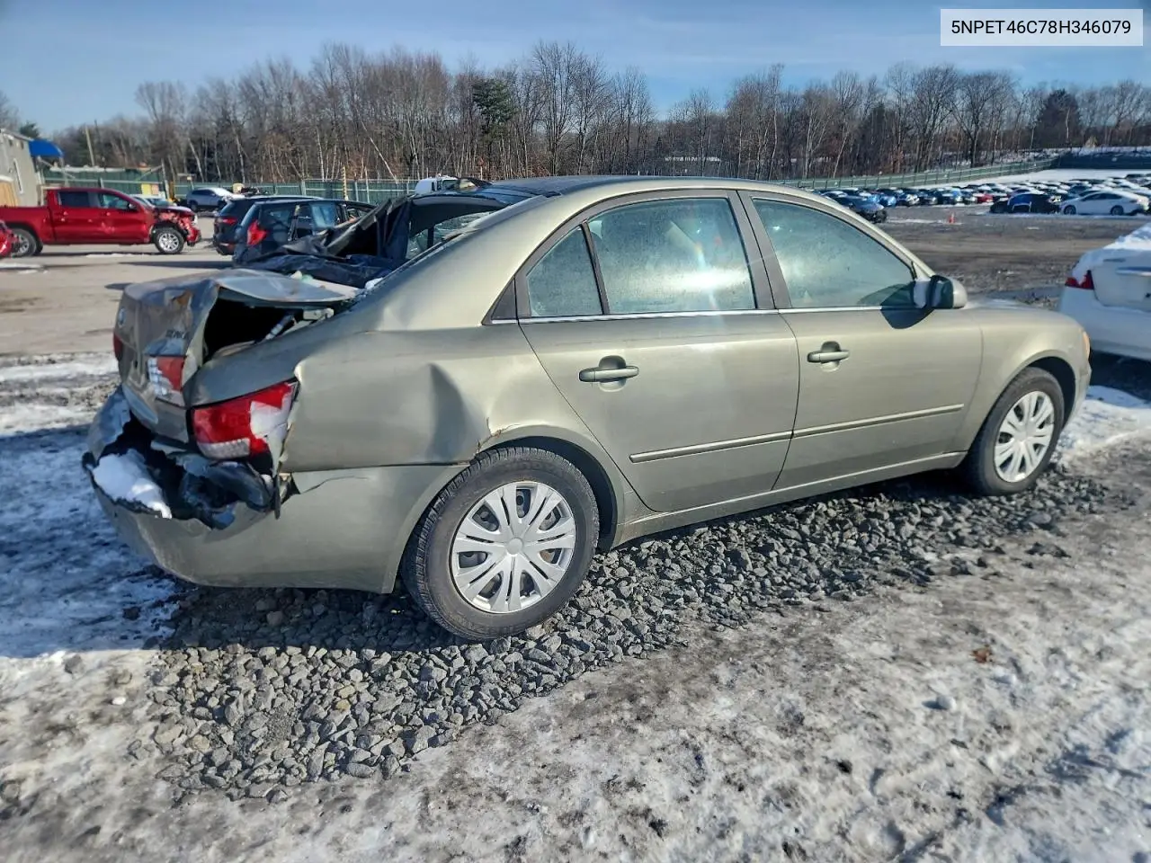 5NPET46C78H346079 2008 Hyundai Sonata Gls