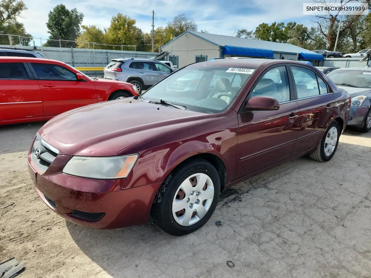 5NPET46CX8H391999 2008 Hyundai Sonata Gls