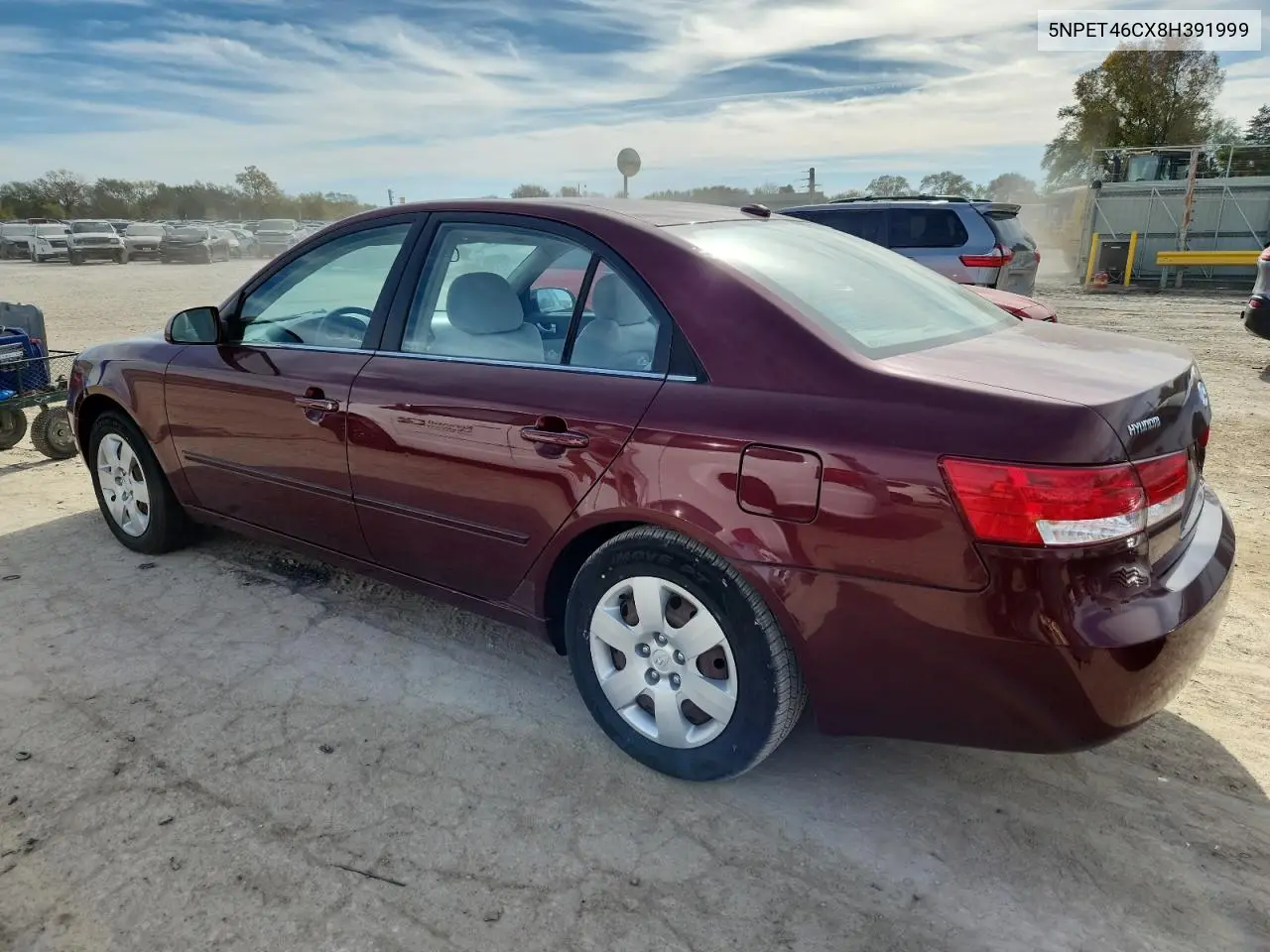 5NPET46CX8H391999 2008 Hyundai Sonata Gls