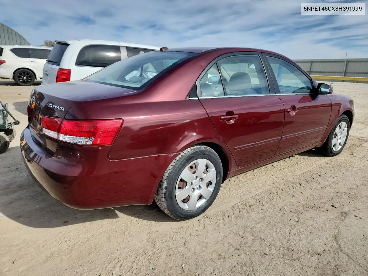 5NPET46CX8H391999 2008 Hyundai Sonata Gls