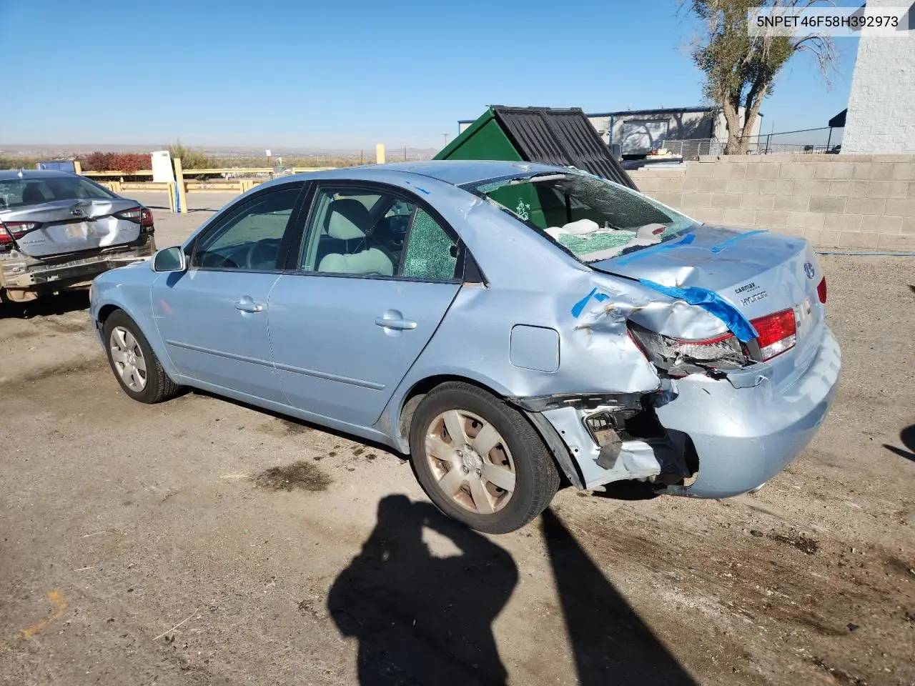 5NPET46F58H392973 2008 Hyundai Sonata Gls