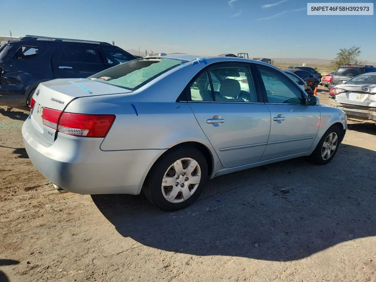 5NPET46F58H392973 2008 Hyundai Sonata Gls