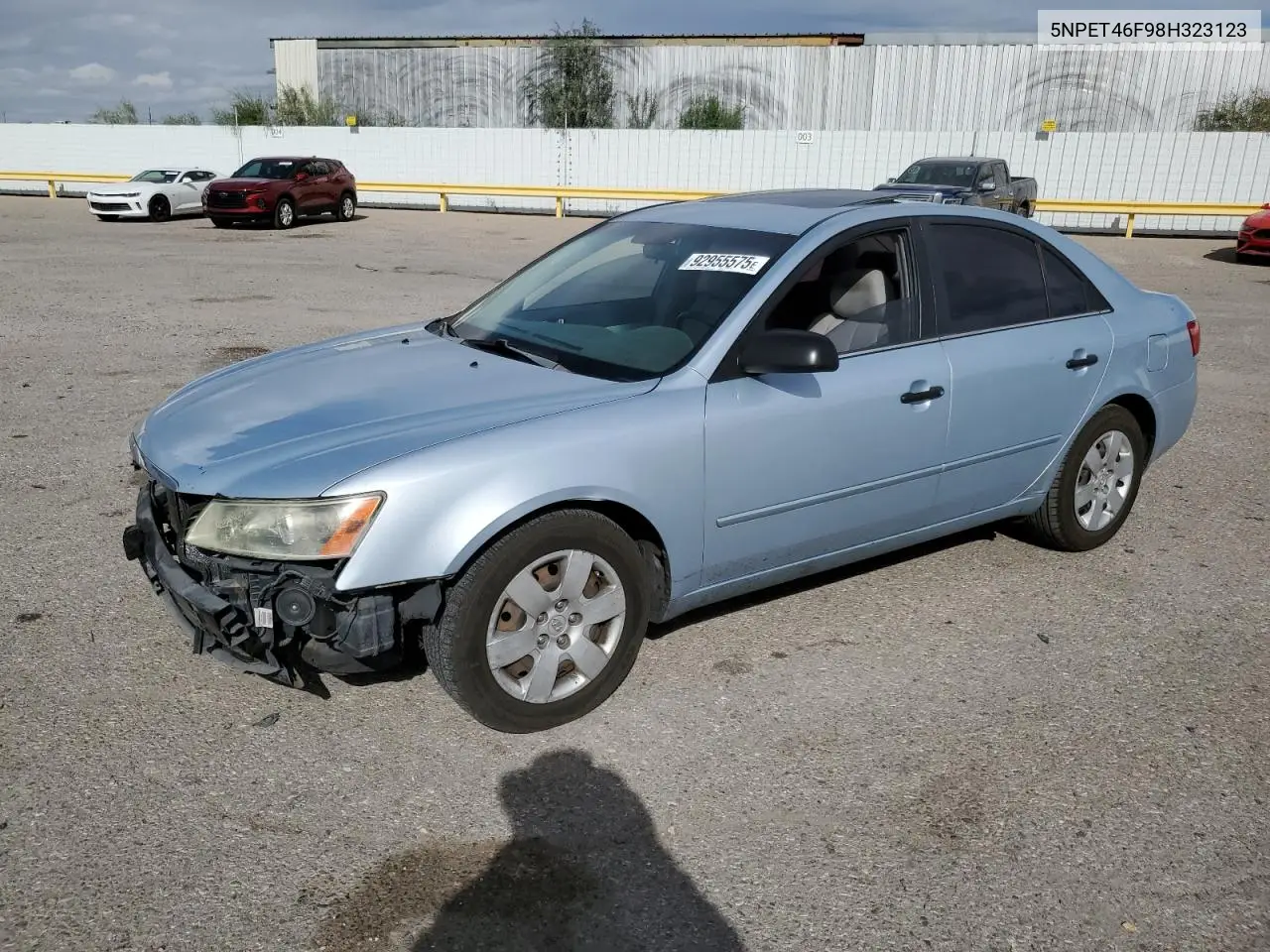 5NPET46F98H323123 2008 Hyundai Sonata Gls