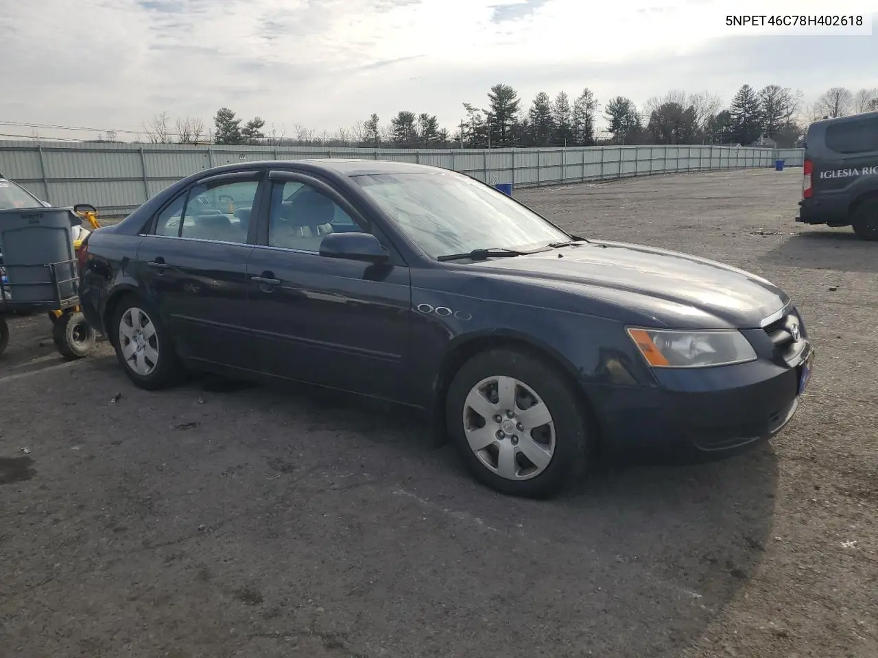 5NPET46C78H402618 2008 Hyundai Sonata Gls